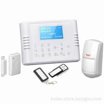 GSM SMS Security Alarm System with Touch Keypad, LCD Menu Operating, Contact ID and Exit/Entry Delay
